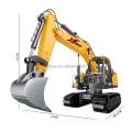 Excavator Dozer Remote Control Rechargeable Construction Truck 360° Rotation, Light, Sound, Semi Metallic Body. 