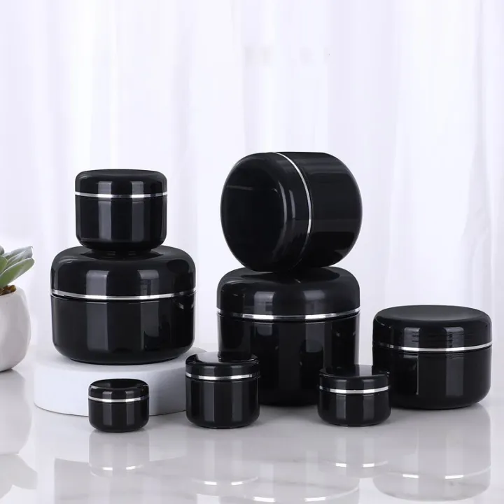 10pcs%2020g%20Black%20/%20White%20Empty%20Cosmetic%20Containers%20Cream%20Lotion%20Box%20Makeup%20Pot%20Jar%20with%20Lids%20Round%20Ointments%20Bottle%20-%20Image%203