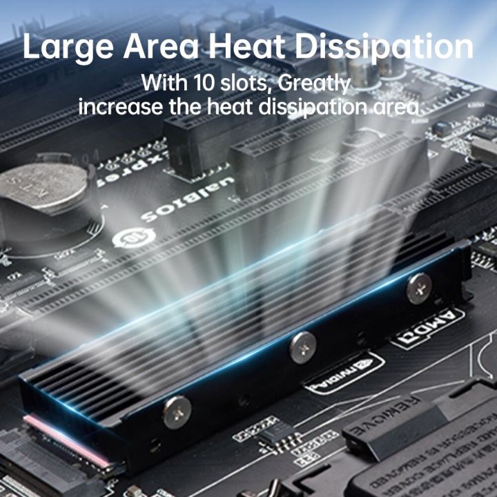 JEYI%20M.2%202280%20SSD%20Heatsink%20Support%20PS5%20PC,%20NVME%20NGFF%202280%20SSD%20Double-Sided%20Heat%20Sink%20Cooling%20with%20Thermal%20Silicone%20Pads%20Cooler%20-%20Image%204