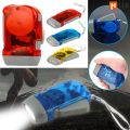Mini Hand 3 Colors Pressing Dynamo Crank Wind Power Up Flashlight Self Generating Torch LED Camping Lamp Light for Outdoor Home. 