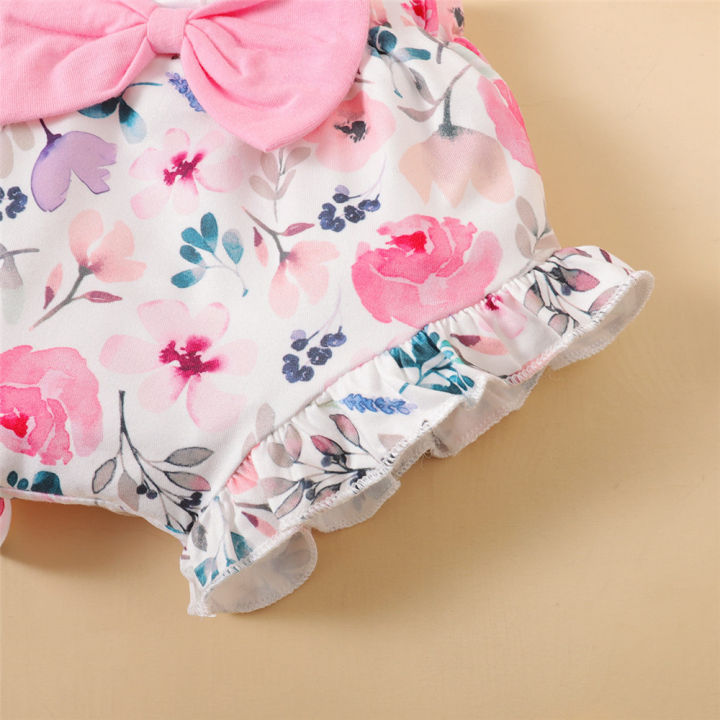 0-18Months%20Newborn%20Baby%20Girl%20Clothes%20Mommy's%20Girl%20Print%20Sleeveless%20Romper%20Top+Flowers%20Shorts+Headband%20Summer%20Lovely%203PCS%20Outfit%20-%20Image%205