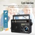 RETEKESS TR618 AM FM SW Portable Radio with Digital MP3 Player Support Micro SD and USB Loud Volume Big Speaker for Home Elder. 
