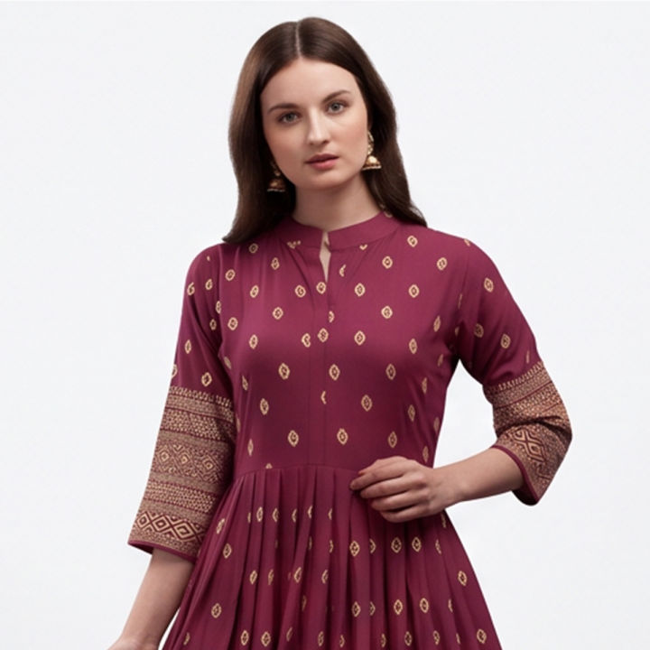 Womens%20High%20Quality%20Long%20Kurti%20Afsan%20Print%20China%20Linen%20Fabric%20-%20Image%204