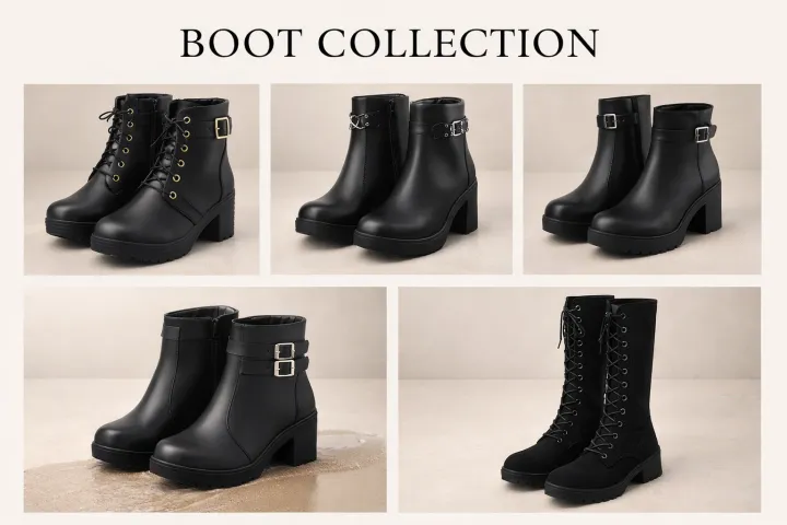 New%20Stylish%20Stylish%20Design%20Boot%20Comfort/%20&%20Light%20Weight%20For%20Girls%20-%20Image%203