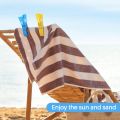 Beach Towel Clips Chair Clips Towel Holder,Plastic Clothes Pegs Hanging Clip Clamps, Yellow,blue,green,red. 