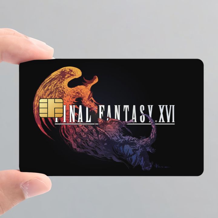 Game%20Final%20Fantasy%2016%20Fashion%20Waterproof%20Scratch%20Pattern%20New%20Stickers%20Decoration%204%20PCS%20Card%20Cover%20-%20Image%204