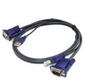 USB KVM 15 Pin Switch VGA Cable For USB 2.0 Type A To B 4Pin PC Computer Printer Monitor Adapter Converter. 