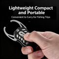 Mini fishing control device, multifunctional stainless steel fishing pliers, portable lure fishing tool, bass handling pliers. 