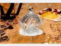 1 piece candy (sugar) pot with lid,for use nimko,biscuits,sugar,etc, clear shesha clear glass. 