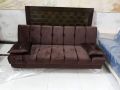 Sofa Com bed-wooden sofa cum bed-High Quality sofa cum bed  with Two Cushion(Multicolor). 