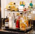 Luxury Makeup Organizer Jewelry Lipstick Perfume Storage Tray Large-Capacity Cosmetic Storage Box. 