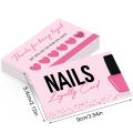 50pcs Nails Business Card  Press On Nail Loyalty Paper Card Board Nail Discount Card Board Nails Accessories Tools. 