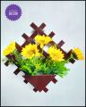 wall hanging flower and vase.