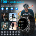 LIGE New Ultra 1000mAh Battery Smart Watch Men LED Flashlight Heart Rate Health Monitor Waterproof Compass Men Smartwatch Sports.