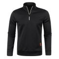 Men Pullover Men's Thicker Sweatshirts Half Zipper Pullover for Male Hoody Man Sweatshir Autumn Solid Color Turtleneck Sweaters. 