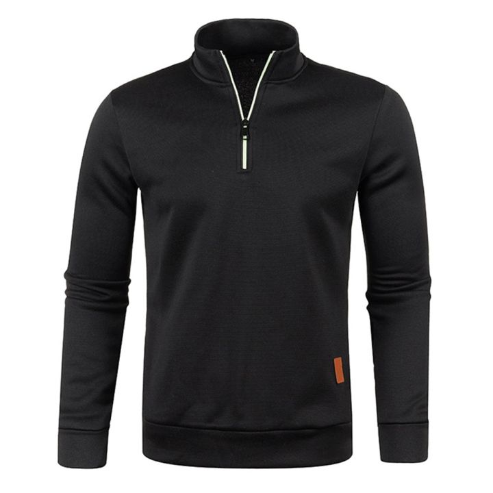 Men%20Pullover%20Men's%20Thicker%20Sweatshirts%20Half%20Zipper%20Pullover%20for%20Male%20Hoody%20Man%20Sweatshir%20Autumn%20Solid%20Color%20Turtleneck%20Sweaters%20-%20Image%203