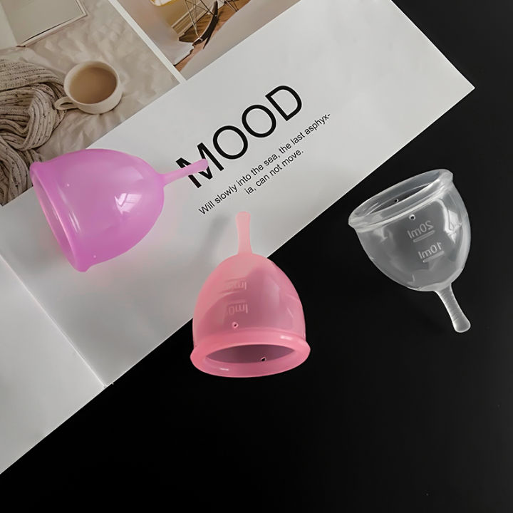1pcs Silicone Menstrual Cup Medical Lady Period Cup Sterilizer Menstrual Cup Menstruation Women Reusable