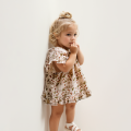 Organic Cotton Baby Girl Summer Clothes 2Pcs Floral Kids Dresses + Shorts Newborn Baby Girl Outfit. 