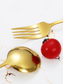 6-piece set of Portuguese stainless steel fork, western tableware restaurant fork set.