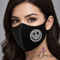 Stone Design Black Coloured Fashionable Face Mask for Girls Women Fashion.