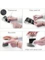 Black Waterproof Reusable Label Stickers With White Chalk For Mason Jars, Craft Room, Storage Spaces, Glass Bottles,Organization. 