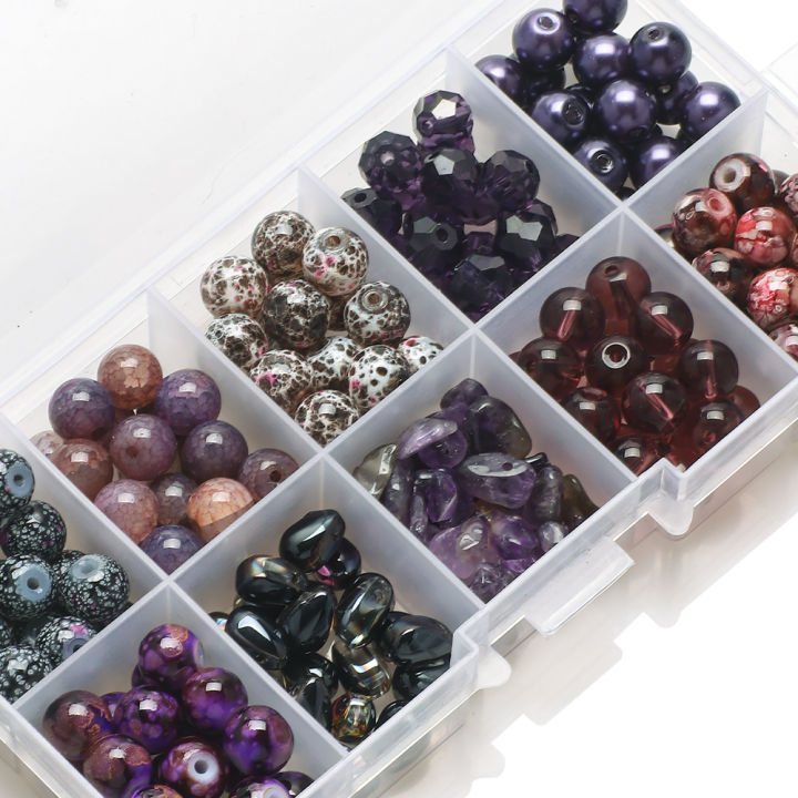 200Pcs/Box%208mm%20Crystal%20Glass%20Round%20Spacer%20Beads%20Gravel%20Chip%20For%20DIY%20Making%20Jewelry%20Handmade%20Bracelet%20Necklace%20Earing%20Craft%20Kit%20-%20Image%207