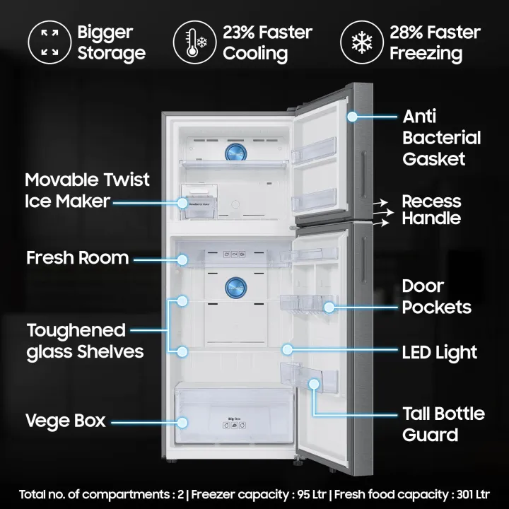SAMSUNG%20RT41DG6A2BSLHL%20396%20Litres%20Bespoke%20Double%20Door%20AI%20WiFI%20Refrigerator%20-%20Image%203