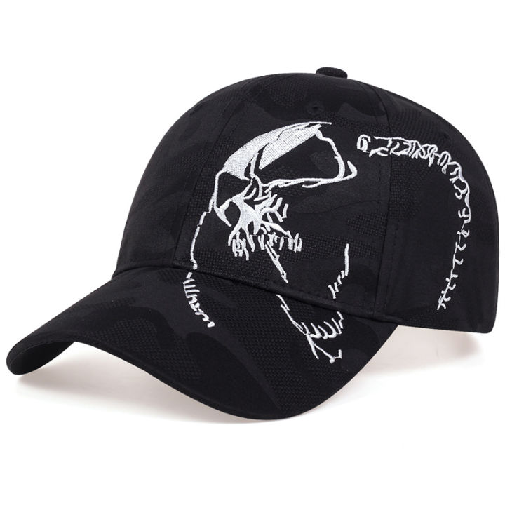 Unisex%20Side%20Skull%20Pattern%20Embroidery%20Baseball%20Caps%20Spring%20and%20Autumn%20Outdoor%20Adjustable%20Casual%20Hats%20Sunscreen%20Hat%20-%20Image%204