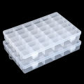 36 Grids Plastic Organizer Box Storage Container Jewelry Box with Adjustable Dividers for Beads Art DIY Crafts Fishing Tackles. 