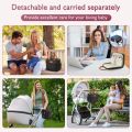 Detachable Breast Pump Bag with Ice Pack Double Layer Portable Breast Milk Cooler Travel Bag Compatible for Wearable Breast Pump. 