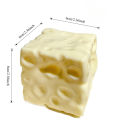 Taba Squishy Cheese Cube Stress Ball Shapeable Squeeze Ball Non Rebound Sensory Fidget Toys for Kids and Adults Relaxing . 