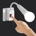 Direct Plug-in Rotary Lamp Head E27 Socket Lamp Bulb Holder with Switch EU US Plug Lamp Holder LED Table Lamp Led Base Lamp Base.
