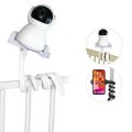 Universal Baby Monitor Holder Flexible Twisting Bracket Webcam Stand Mount Hole-Free Crib Cradle Rod. 