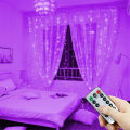 1pc 6x3/3x3/3x2/3x1m USB LED Curtain String Lights Bedroom Christmas Garland Fairy Lamp Wedding Party Home Decoration Lighting.