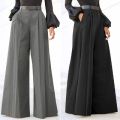 Wide Leg Pants For Women Pants For Women Palazzo Pants Summer Printed Cropped Linen Comfy Baggy Trousers With VêTements Femme.