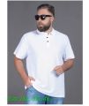 Premier Quality Polo T-Shirt for Men 2XL 3XL 4XL Comfortable and Stylish Solit black and white. 