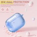 New Airpod Pro USB C Case with Secure Lock Transparent Shockproof Case For Women Men Compatible AirPods Pro 2 3 Protective Cover. 