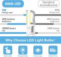 10Pcs G9 LED Lamp AC 220V 7W Brightest Ceramic SMD2835 DC LED Bulb Warm/Cool White Spotlight replace Halogen light wholesale. 