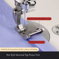 New Style Universal Multi-Functional T9 Presser Foot for Flat Sewing Machines – Adjustable for Pant Cuff Hemming, Fabric Folding. 