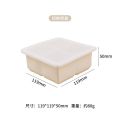 Ice Cube Trays for Freezer 4-compartment container with lid - Mini Ice Cube Trays with Lid & Easy-Release Silicone Bottom, Stackable Small Ice Cube Molds for Mini Fridge/Travel/Dorm Freezer.