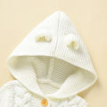 0-18m Newborn Infant Boys Girls Rompers Clothes Autumn Winter Toddler Kids Unisex Hooded Long Sleeves Jumpsuits Children Outfits. 