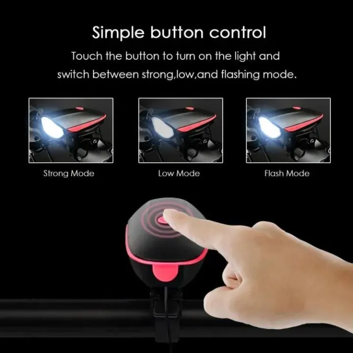 Bicycle%20Rechargeable%20Light%20And%20Horn%20140%20DB%20with%20Super%20Bright%20250%20Lumen%20Light%203%20Modes%20-%20Image%207