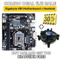 Gigabyte H81 Desktop Gaming motherboard and Heatsink Processor Colling Fan. 