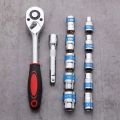 Socket Ratchet Wrench 1/2 Sleeve Chrome Vanadium Steel Hand Tool 1 Set (12 Pcs) of Socket Ratchet Wrench 1/2 Sleeve Chrome Vanadium Steel Hand Tool. 