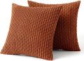 Fall Decorative Throw Pillow Covers Soft Corduroy Boho Striped Pillow Covers Pillowcases Farmhouse Home Decor for Couch Bed Sofa. 