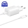 Original Samsung S21 S20 25W Super Fast Charger USB Type C Pd Quick Charging Double Type C Cable for Galaxy Note 20 Ultra Note10. 
