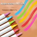 Acrylic Markers Pack of 12 pcs with plastic box packing. 