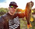 Bassdash Flat Brim Trucker Cap Adjustable Snapback Hat Mesh Back For Men Women Fishing Hunting.