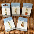 Miffy Boris Cute Mini Metal Pendant Cartoon Keychain Bag Kawaii Zipper Decoration Toy.