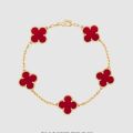 Luxary Female Flower Bracelet saitnless steel five flowers for girls and women. 
